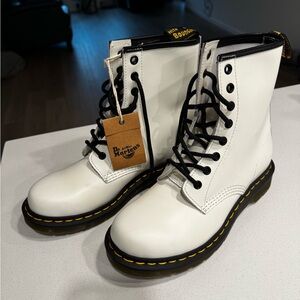Dr. Martens White Combat Boots